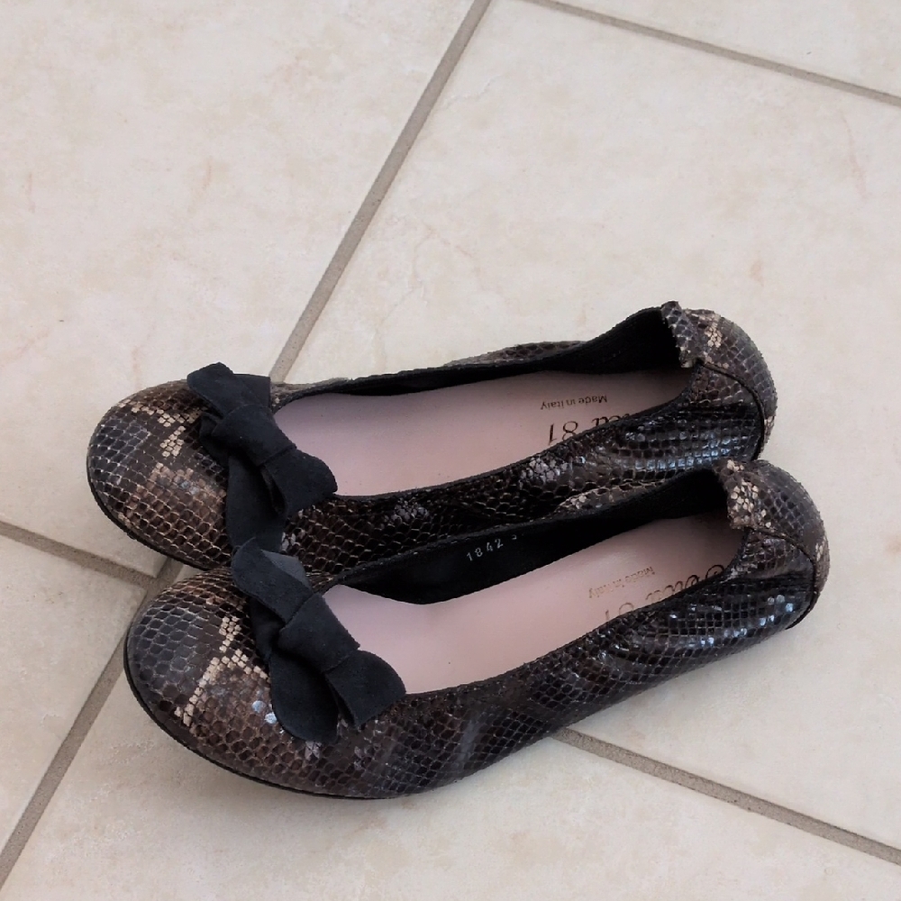 Ferca 81 Snakeskin Ballet Flats